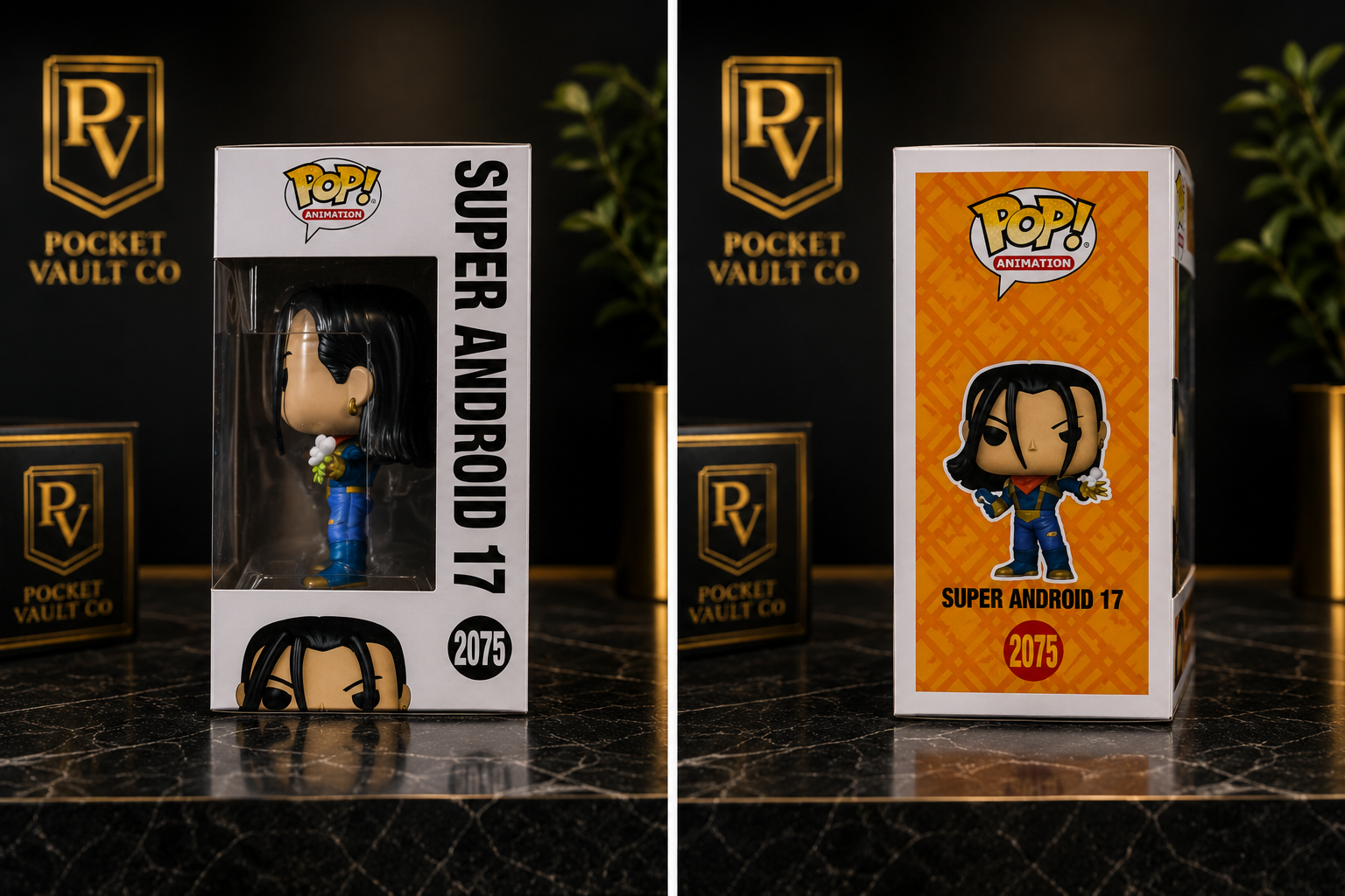 Authenticated Signed Super Android 17 Funko Pop #2075 | Dragon Ball GT