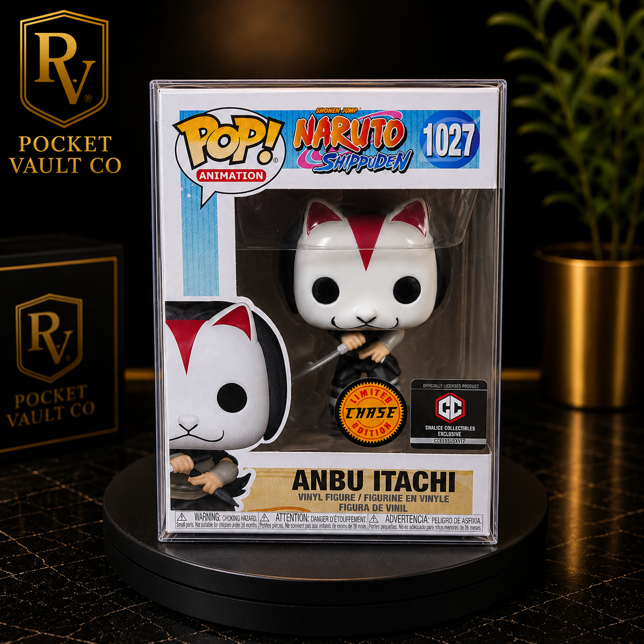 Funko Pop! Anbu Itachi Chase #1027 Chalice Collectibles Exclusive | Naruto Shippuden
